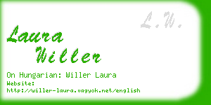 laura willer business card